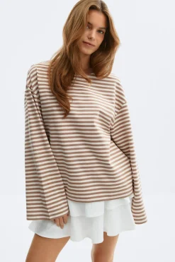 Stripe long sleeve tee