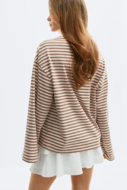 Stripe long sleeve tee
