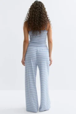 Striped soft trousers