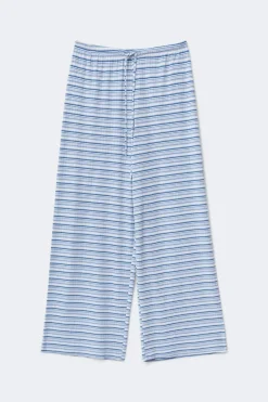 Striped soft trousers