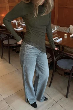 Studded jeans