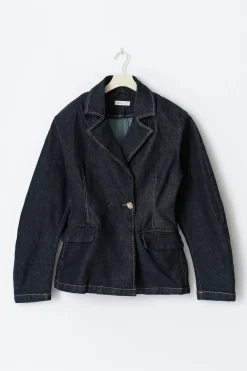 Tailored denim blazer