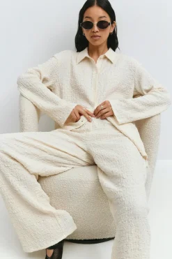 Textured trousers