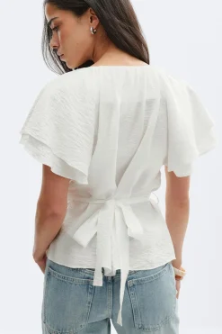 Tie back blouse