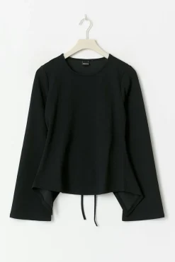 Tie back long sleeve top