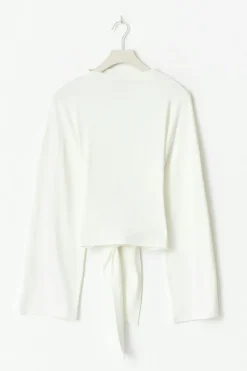 Tie back wide sleeve top