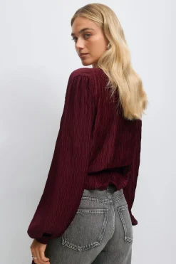 Tie blouse