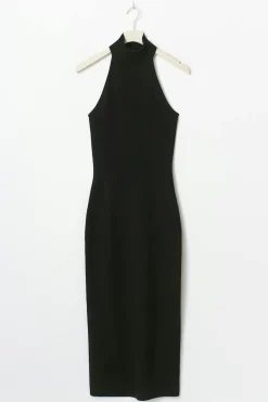 Turtleneck knitted dress