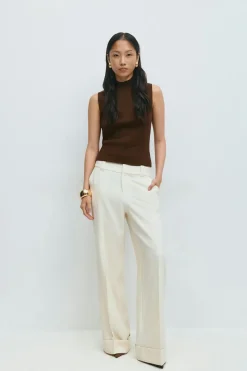 Turtleneck knitted top