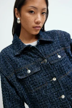 Tweed denim jacket