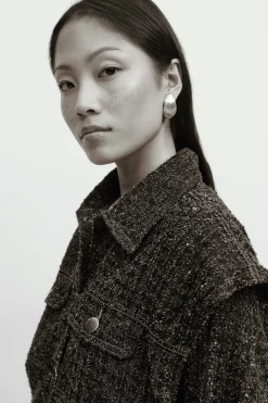 Tweed denim jacket