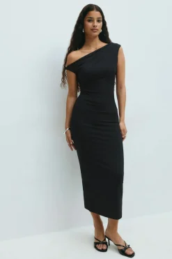 Twist asymmetric dress