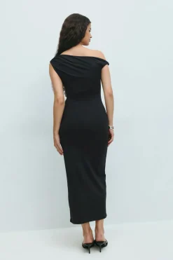 Twist asymmetric dress
