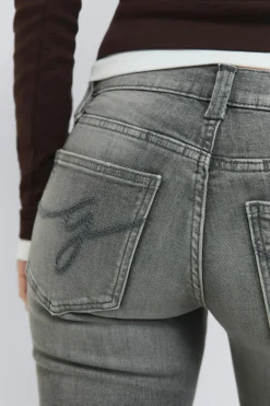Ultra low bootcut jeans