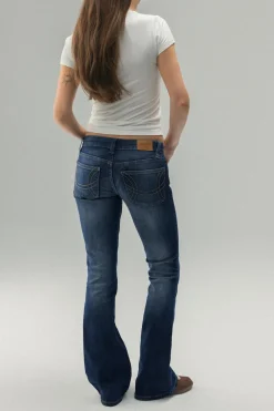 Ultra low bootcut jeans