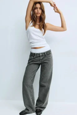 Ultra low wide jeans