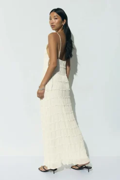 V-neck maxi dress