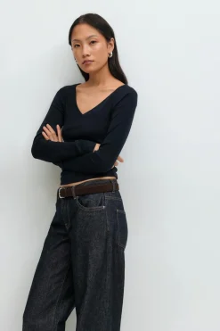 V-neck top