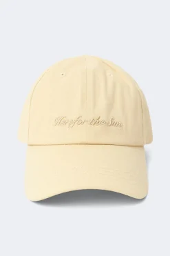 Washed cotton cap