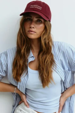 Washed cotton cap