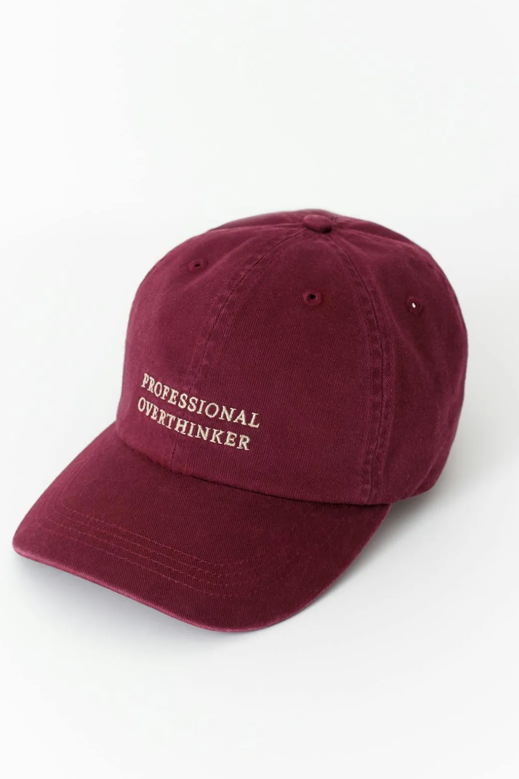 Washed cotton cap