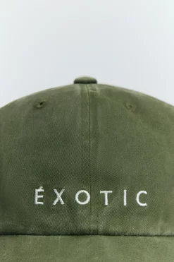 Washed cotton cap