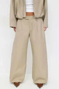 Wide balloon cotton trousers