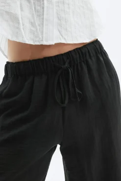 Wide drawstring trousers