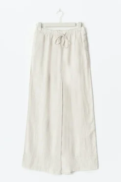 Wide linen trousers
