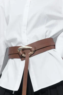 Wide statement belt