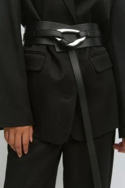 Wide statement belt