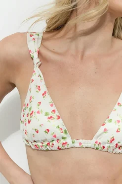 Wide strap bikini top