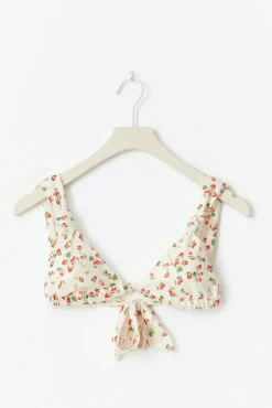 Wide strap bikini top