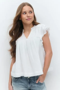Y boho short sleeve top