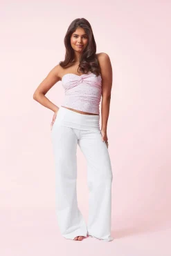 Y coral baggy yoga pants