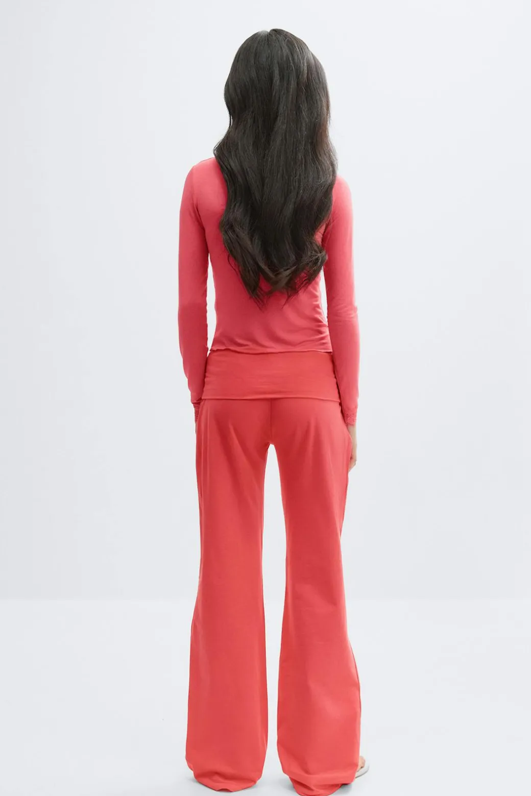 Y coral baggy yoga pants