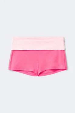 Y folded waist shorts