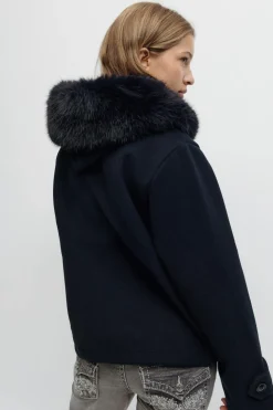Y fur felt jacket