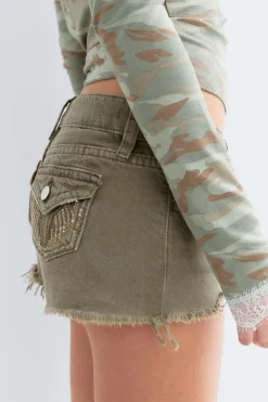Y jeanique low denim shorts