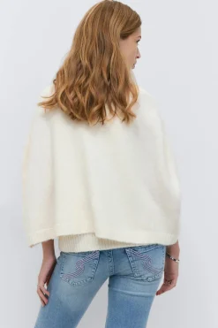 Y knitted cape cardigan