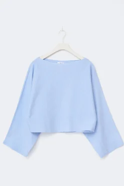 Y knitted poncho top