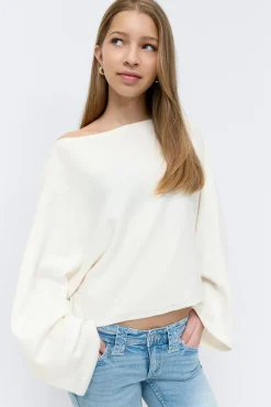 Y knitted poncho top