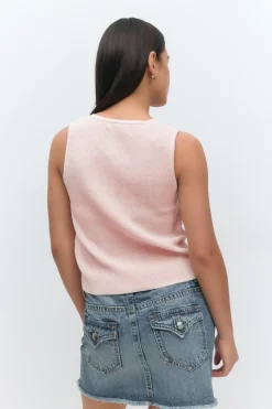 Y knitted vest