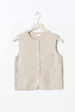 Y knitted vest