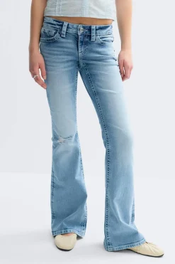Y one knee destroy jeans tall