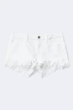 Y ripped g-low denim shorts