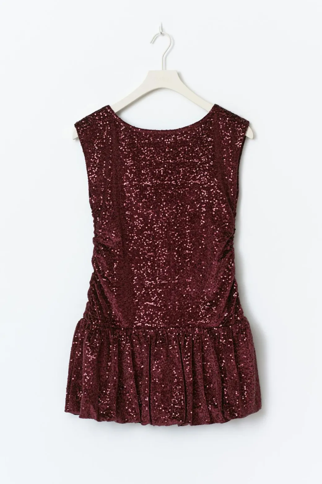 Y sequin open back dress