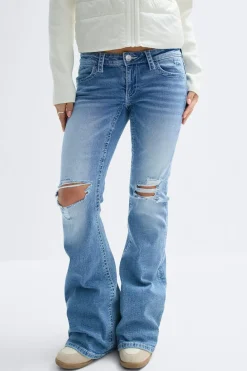 Y sparkle low flare jeans