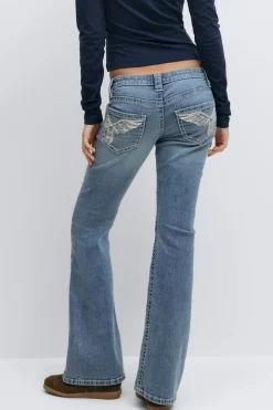 Y sparkle low flare jeans