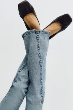 Y2k low twisted bootcut jeans